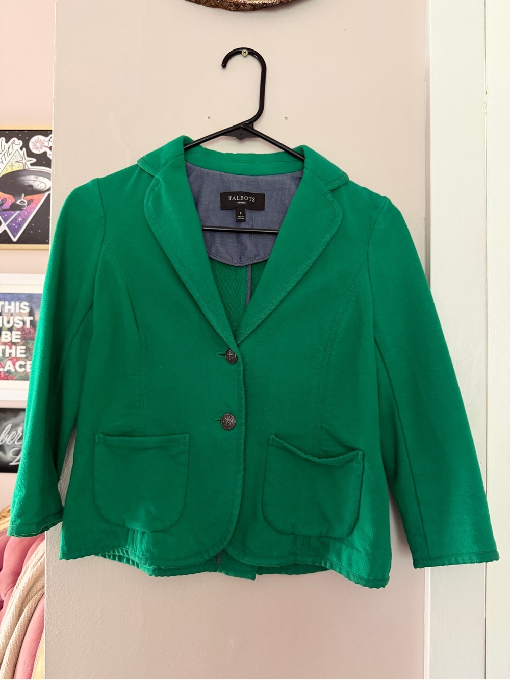 Talbots Bright Green Women's Blazer Jacket